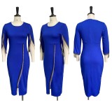 Sexy Party Split Gown Robe Tassel Bodycon Dress