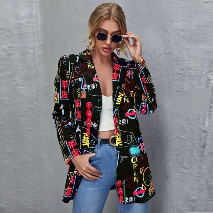 Single-breasted Lady Business Jacket