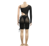 Mesh See Through Sexy 2 Piece Dress Outfit