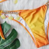 Luxury Crystal Diamond Shell Swimsuit
