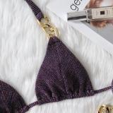 Gold Diamond Chain Swimsuit