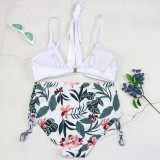 Floral Print Bikini Cover Ups 3 Pieces Swimwear