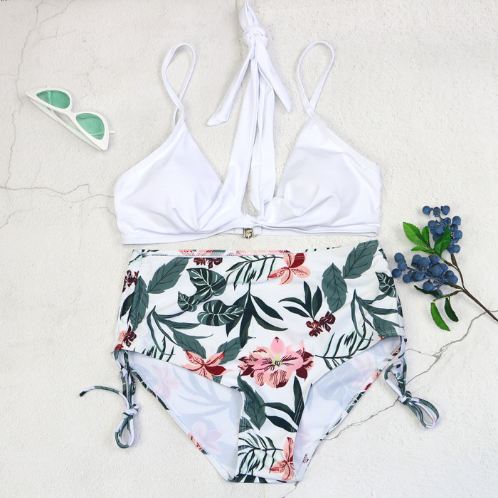 Floral Print Bikini Cover Ups 3 Pieces Swimwear