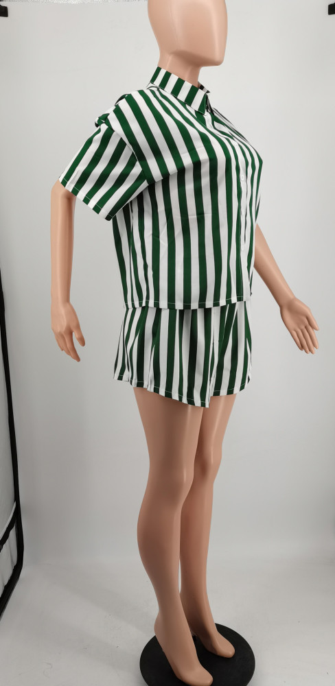 Stripe Loose Leisure HomeWear Two-piece Set