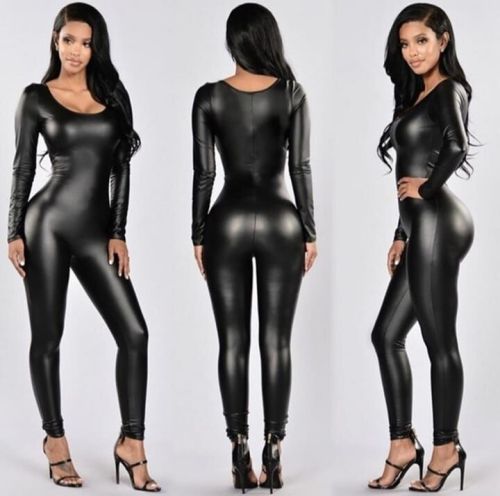 Nightclub Leather PU Jumpsuit