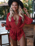 IHOOV Mesh Bikini And Cover Up Romper