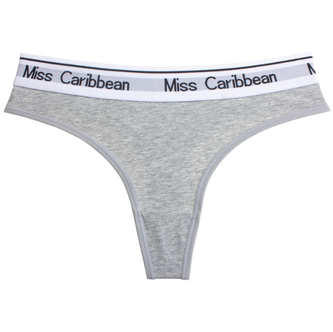 Miss caribbean Women's Sports Fitness Wide Waist Cotton Traceless Briefs