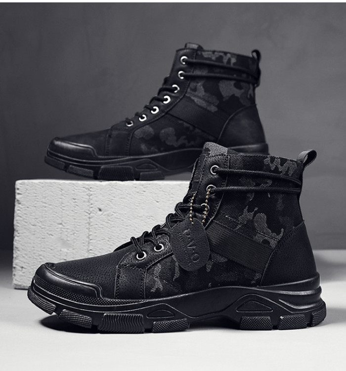Men's Camouflage Fashion Casual Martin Boots