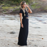 Short Sleeved T-shirt + Trousers Two Piece Set