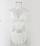 Lace Mesh Sexy See Trough 3 Piece Lingerie Set