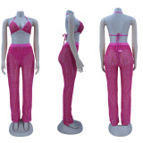 Sexy Bra Top 2 Piece Pant Set