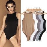 Fashion Women's Solid Color Bodysuit Women's