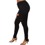 Women Washed Ripped Jeans