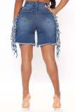 Tassel Denim Trousers Jean Short