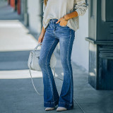 IHOOV Vintage Casual Flared Jeans