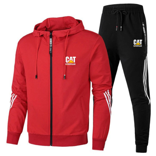 Customizable Logo Men's Zipper Hooded Casual Sportswear Suit