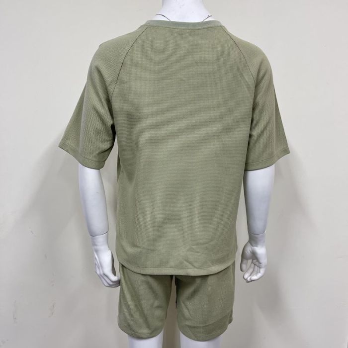 Summer Men's Short Sleeved T-shirt and Shorts Suit
