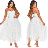 Club Party Mesh Bubble Skirt