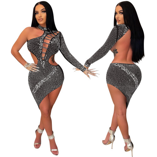 Crystal Rhinestone Sexy Night Club Dress