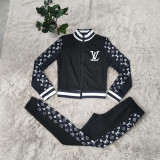 Printed Sweatshirt Sweatpants Set