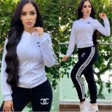 Printed Sweatshirt Sweatpants Set