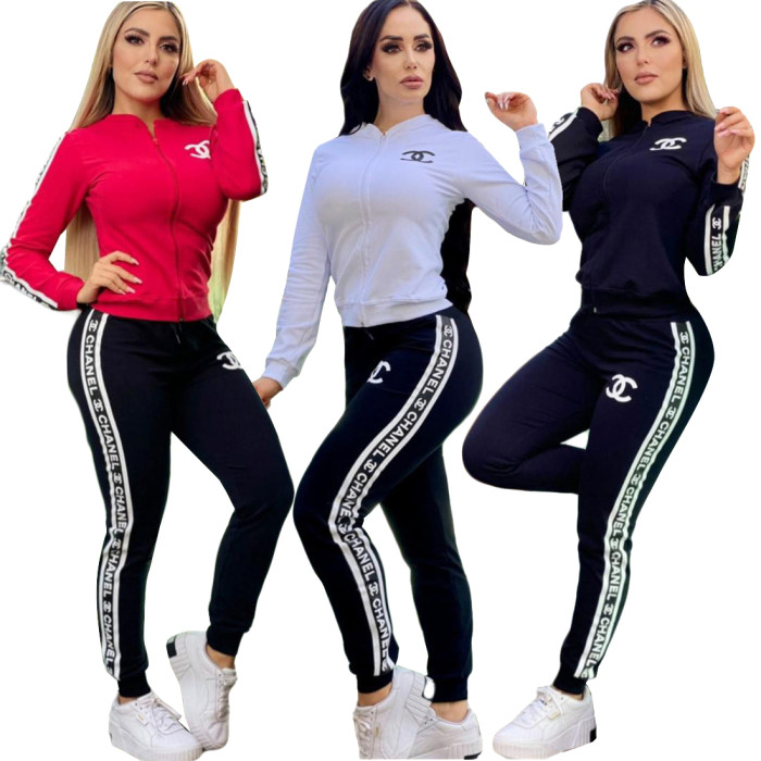 Printed Sweatshirt Sweatpants Set