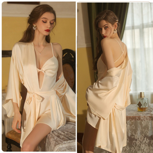 Women Babydoll and Robe Suit