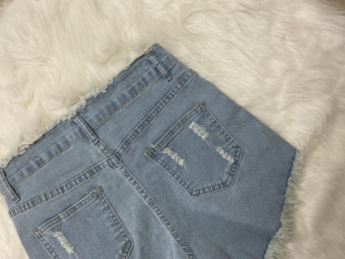Female Hole Denim women's shorts High Waist Ripped Washing Jeans Trouser For Womens