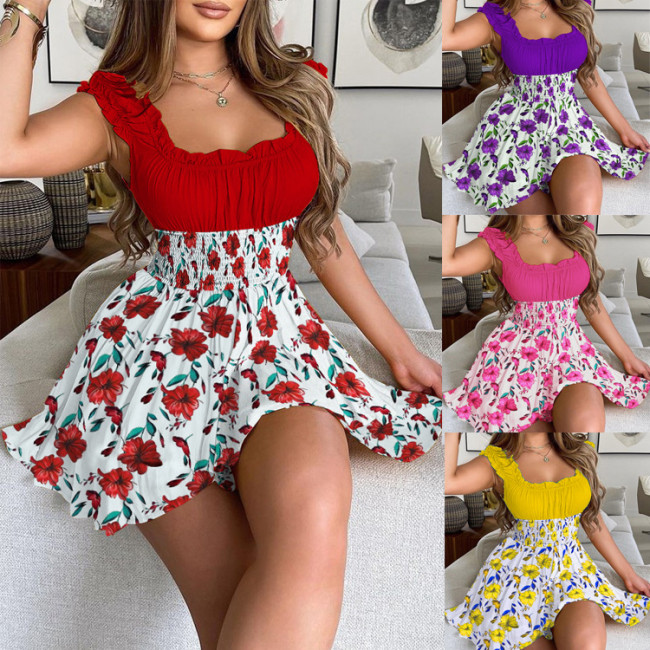 Floral Print Temperament Sexy Summer Dress