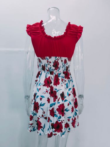 Floral Print Temperament Sexy Summer Dress