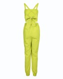 Halter Backless Bow High Waist Jumpsuit