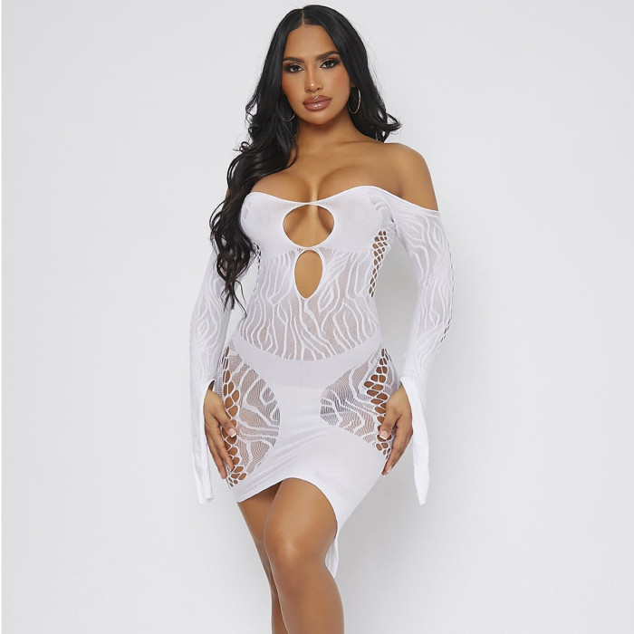 IHOOV Sexy Off Shoulder One Piece Bodycon Chemise Lingerie