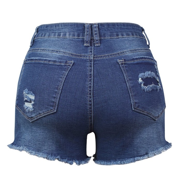 Blue Gypsy Mid-rise Distressed Denim Shorts