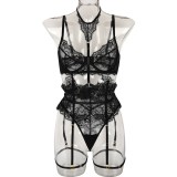 Lace Eyelash Lace Panel Wth Collar