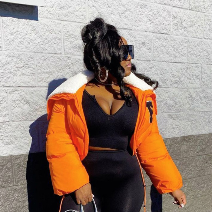 Thick Puff Jackets Cropped Puffer Coats