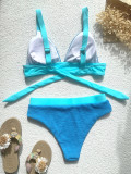 Open Back Swimsuit Splicing Sexy Swimsuit