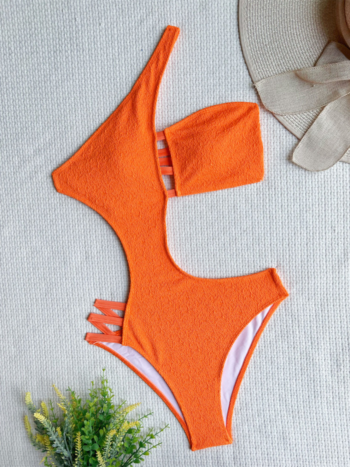 One-piece Swimsuit One Shoulder Bikini