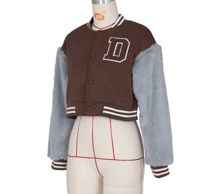 Fur Varsity Baseball Coats Jackets