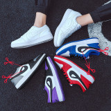 Colorblock Lace-up Front Skate Shoes