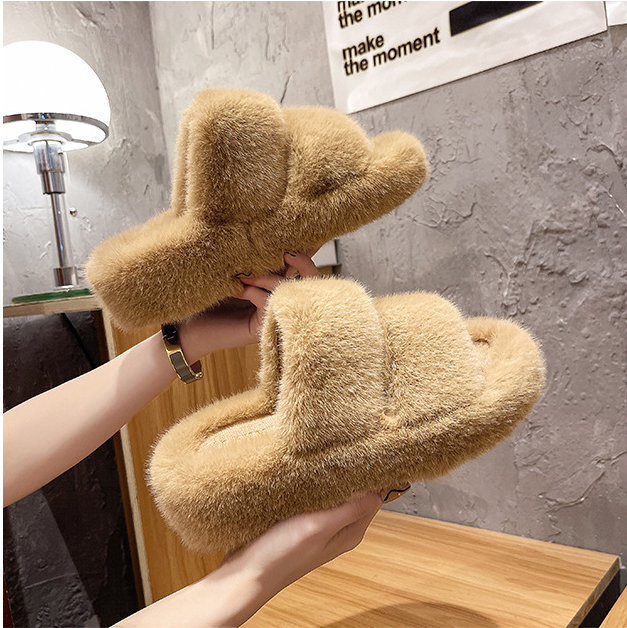 Women Thick Soled Indoor Warm Slippers