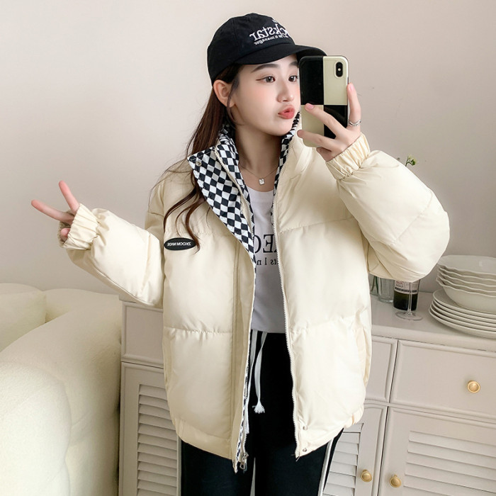 Stand Collar Short Cotton Padded Jacket
