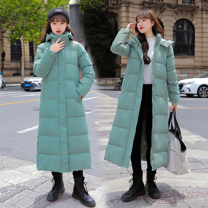 Loose and Thick Long Cotton Coat