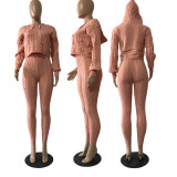 Knit Sweater Two Piece Pant Set