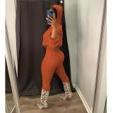 Knit Sweater Two Piece Pant Set