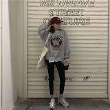 Autumn and Winter Velvet Sweater Female Cartoon student Shirt