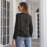 Women's Long Sleeved Satin Shirt