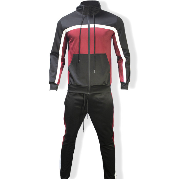 Men's Customized LOGO Jogger Sports Suit Two Pieces Set