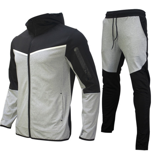 Men's Customized LOGO Jogger Sports Suit Two Pieces Set