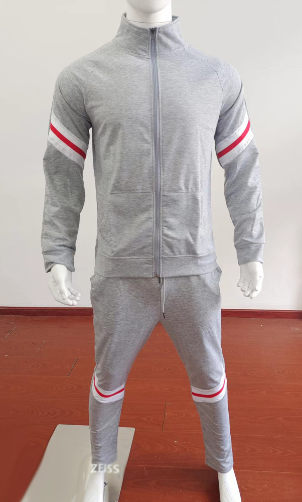 Customizable Logo Men's Joggers Sweatpants Sportwear Slim 2pcs Set