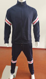 Customizable Logo Men's Joggers Sweatpants Sportwear Slim 2pcs Set